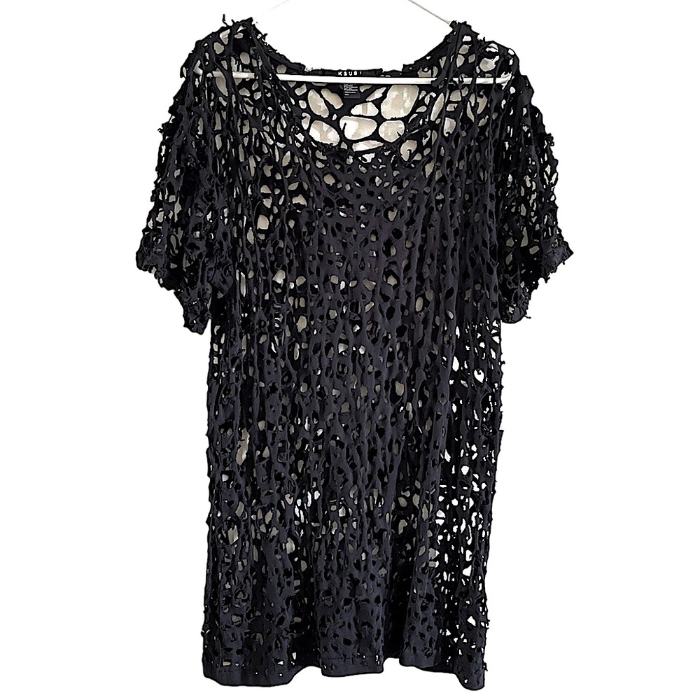 ❌SOLD❌ KSUBI distressed top // coverup // dress